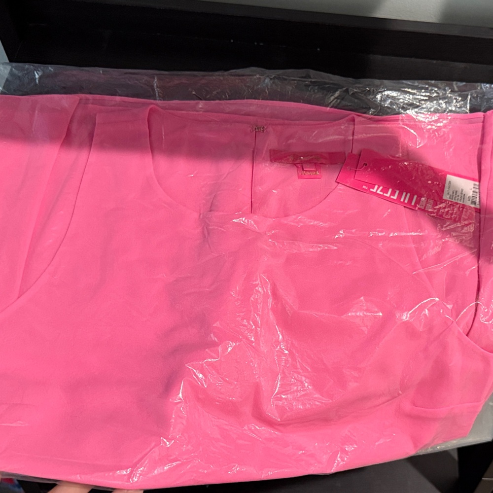 Lilly Pulitzer Vibrant Pink silk tank